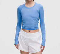 lululemon Swiftly Tech Long Sleeve 2.0 Top in pool party - women's long sleeve top