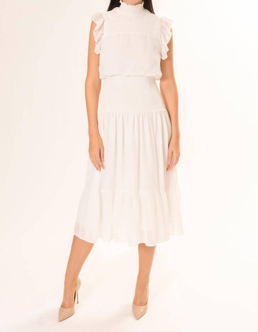 Area Stars - Ruched Sleeveless Midi Dress