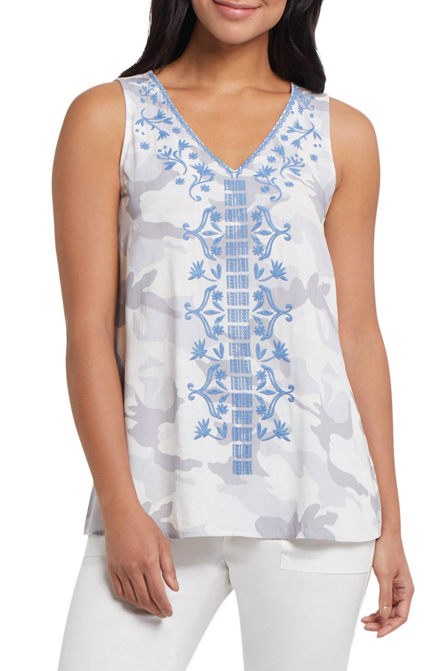 Tribal - Sacha Sleeveless Blouse
