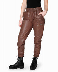 Nicole Miller - Leather Space Jogger