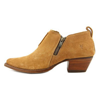 Frye Women's Sacha Moto Shortie Boots in sand - women's shoe - detail view