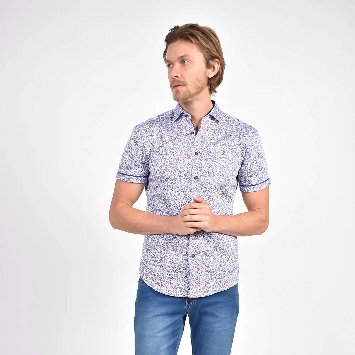 Eight X - Scattered Paisley Short Sleeve Shirt