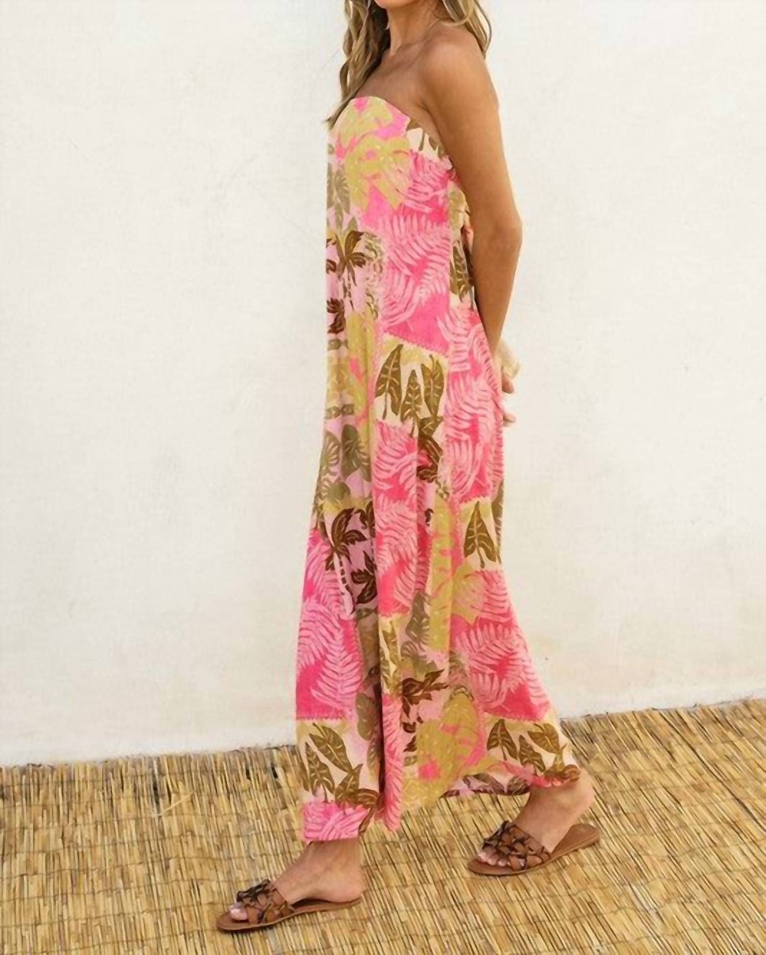 Vace - Island Breeze Strapless Tie Back Maxi Dress