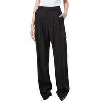 Enza Costa Women's Cargo Trouser in black - women's pants