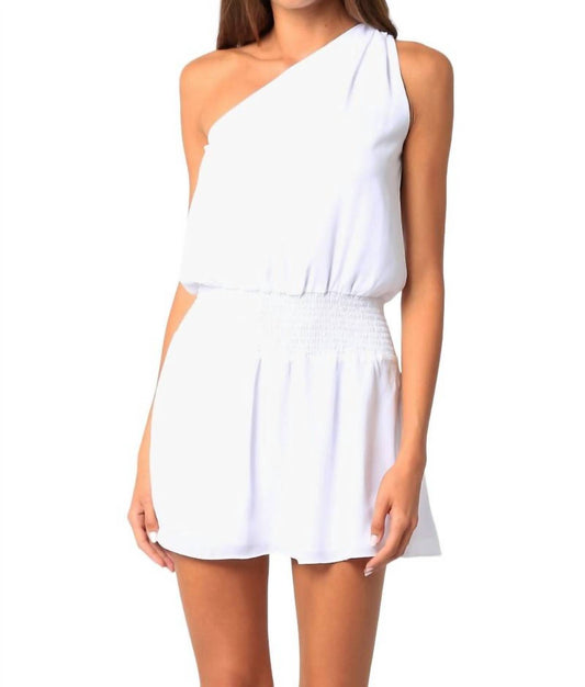 Olivaceous - One Shoulder Mini Dress