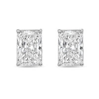Diana M Jewels - Women's Radiant Lab-grown Diamond Stud Earrings (4.00 Tcw) - Signature Plus