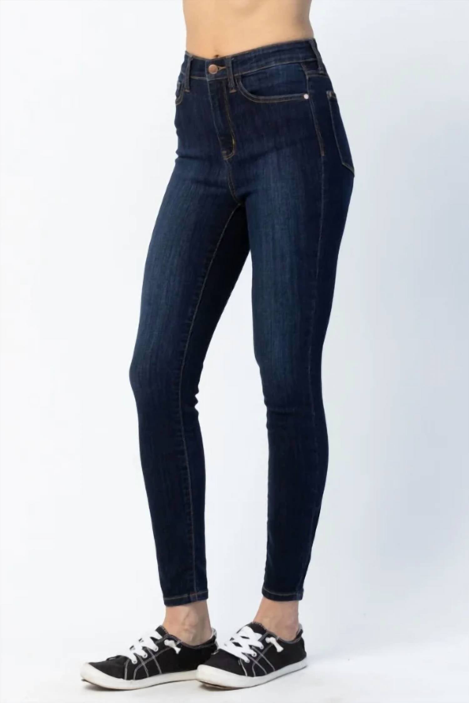 Judy Blue - Women's Cameron High Waist Back Phone Yoke Seam Skinny Jeans