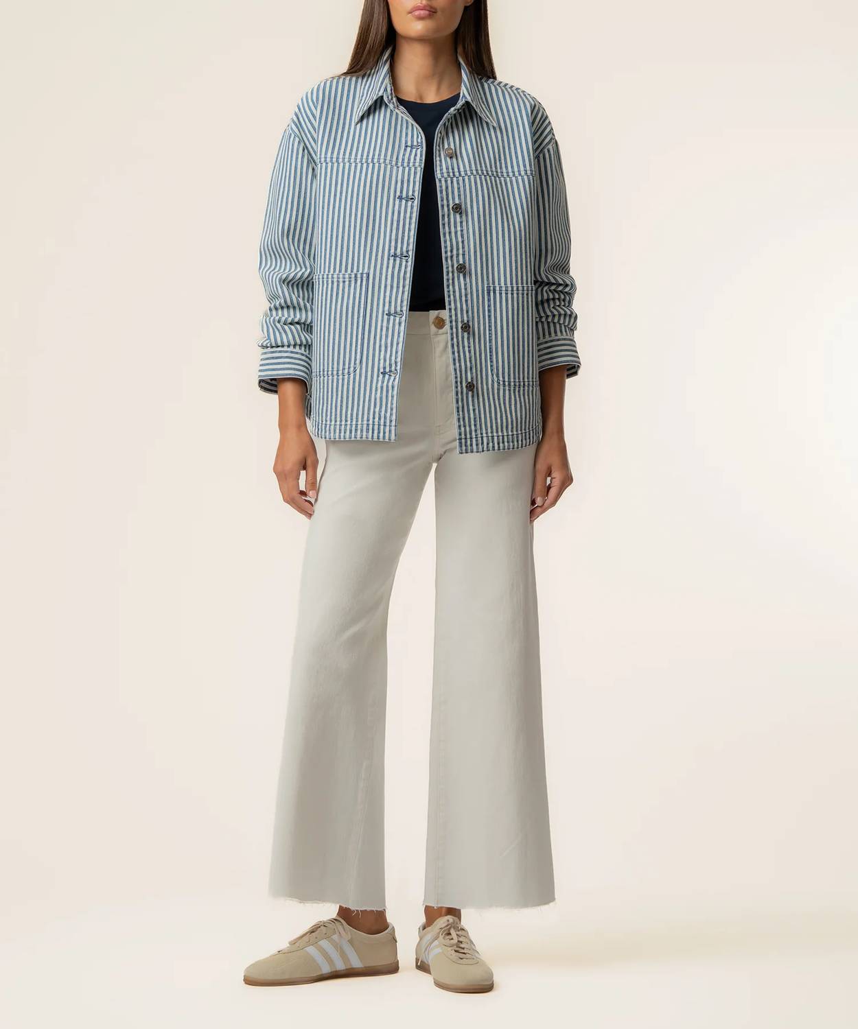 Kut From The Kloth - Ellie Stripe Denim Jacket