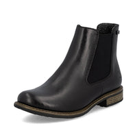 RIEKER Women's Zip Chelsea Boot in black - women's shoe