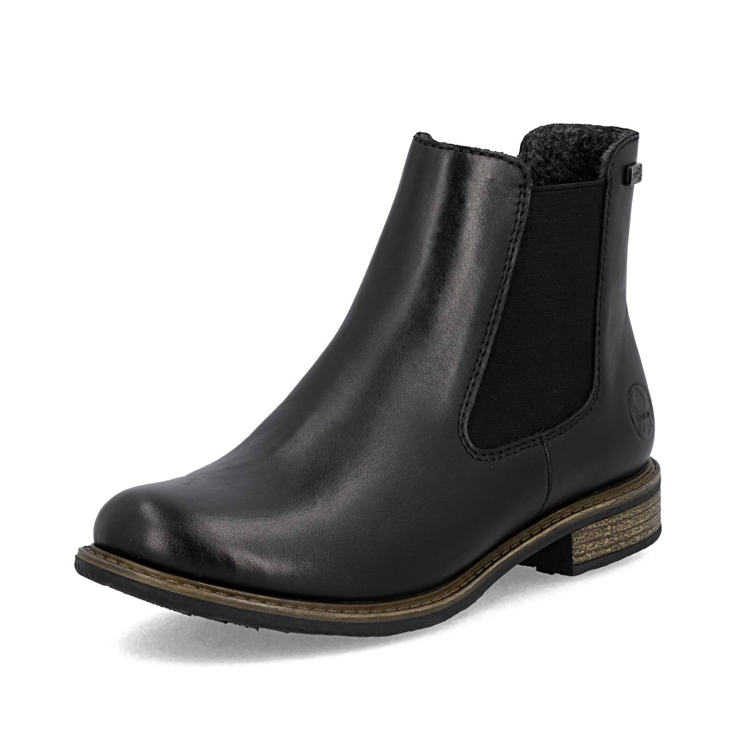 RIEKER Women's Zip Chelsea Boot in black - women's shoe