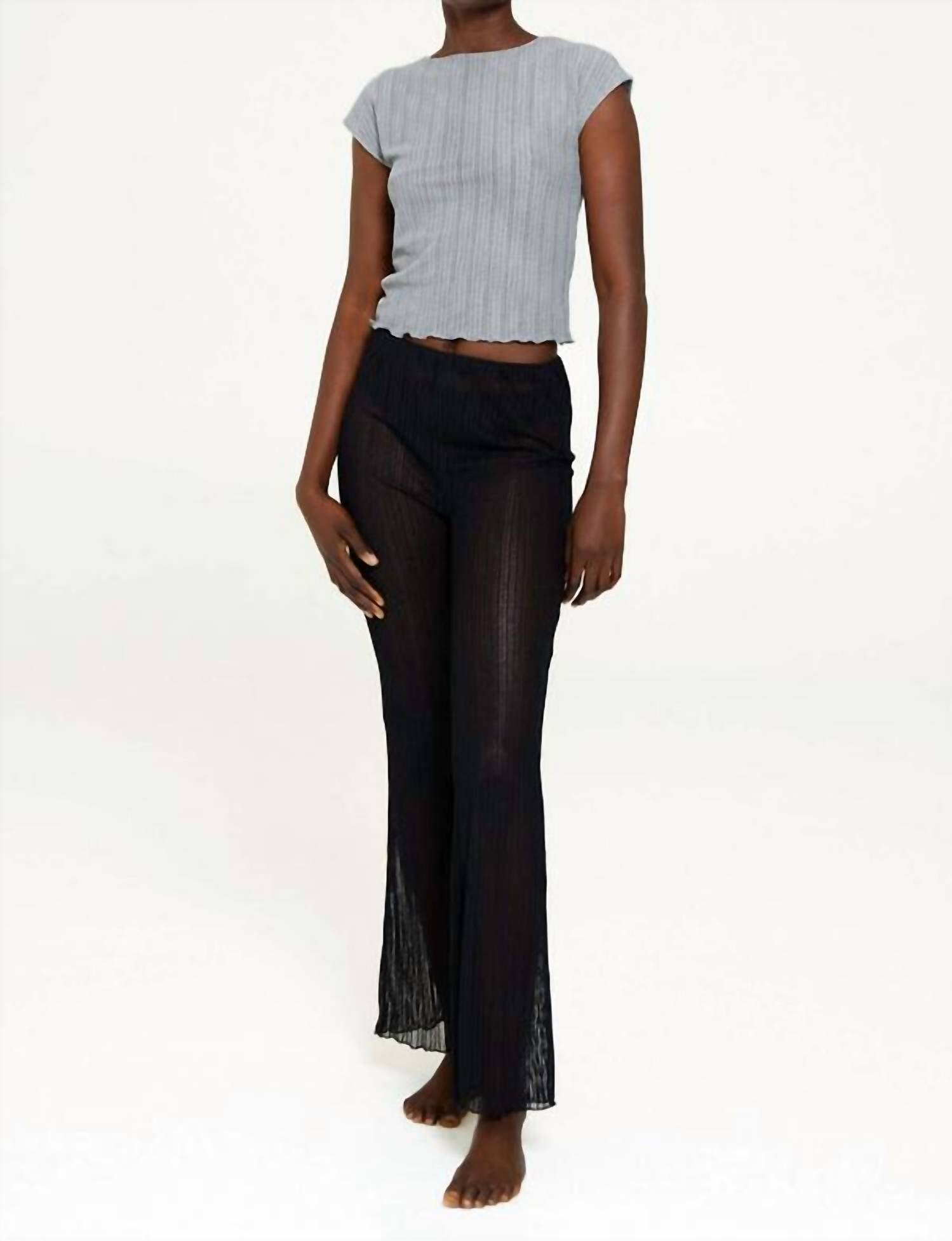 Find Me Now - Women's Ribbed Mesh Legging