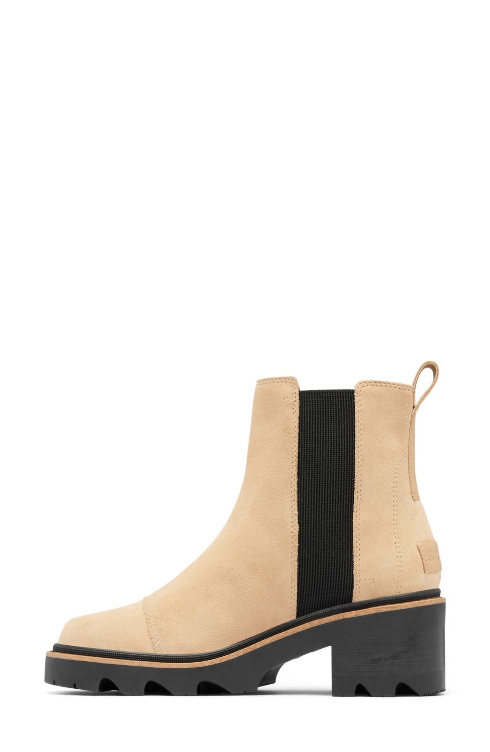 SOREL Women's Joan Now Waterproof Chelsea Boots in canoe black - women's shoe - alternate view
