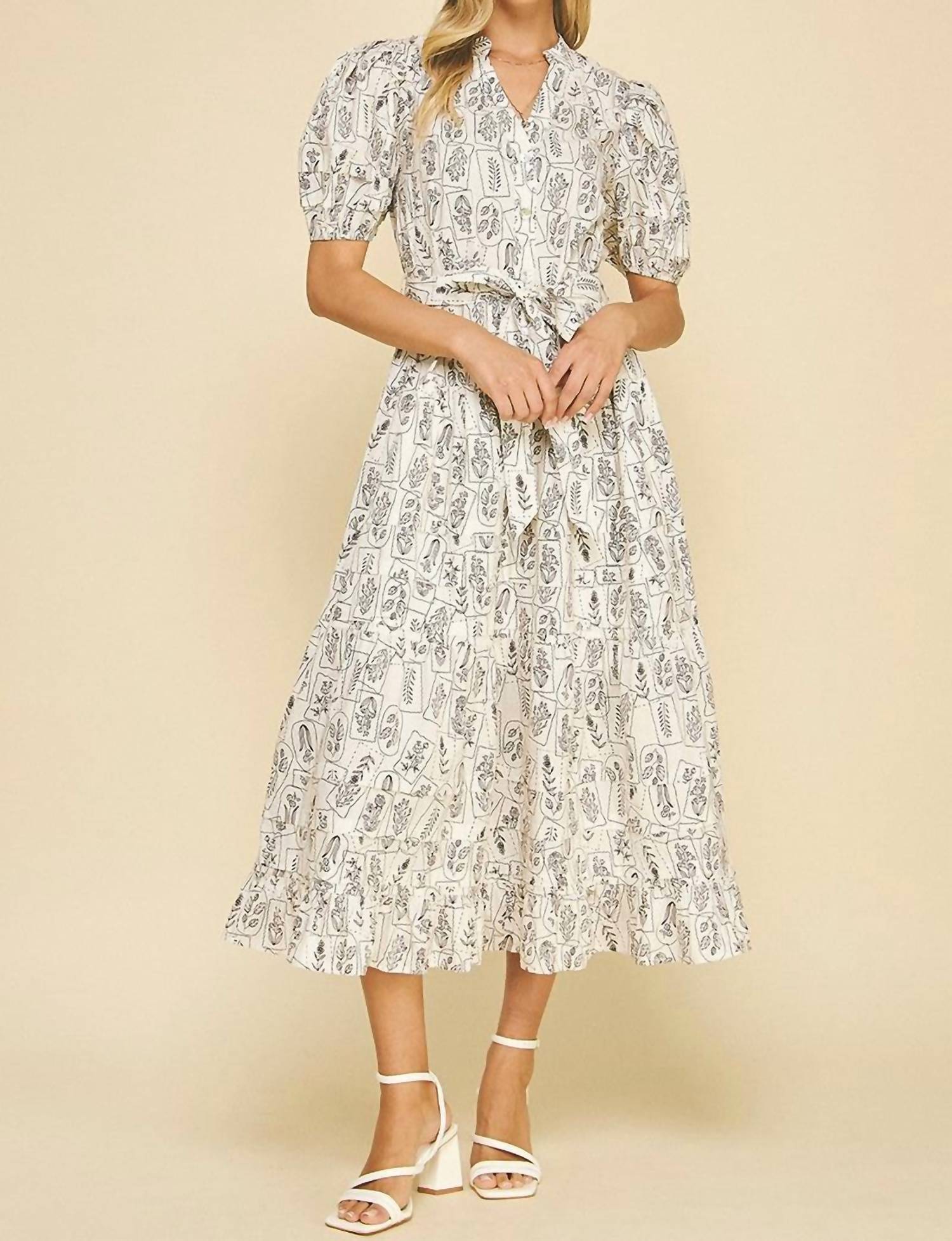 Pinch - Dakoda Print Midi Dress
