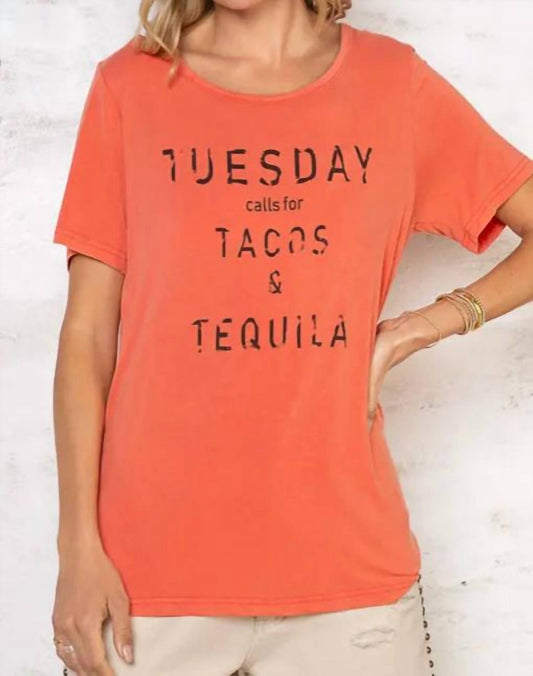 Pol - Taco Tuesday Knit T-Shirt Top