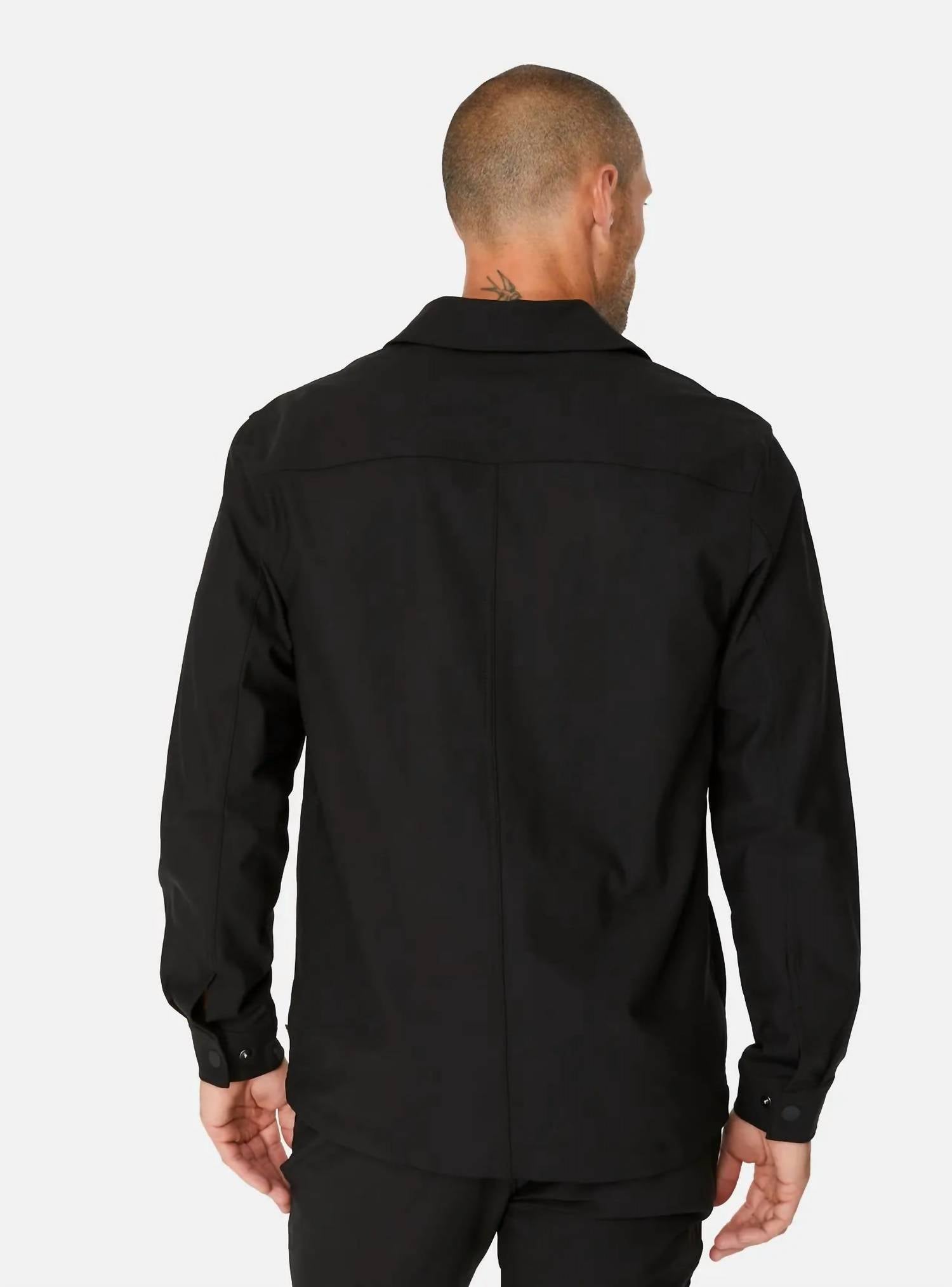 7Diamonds Infinity 4-way Stretch Jacket in black - men's jacket - alternate view