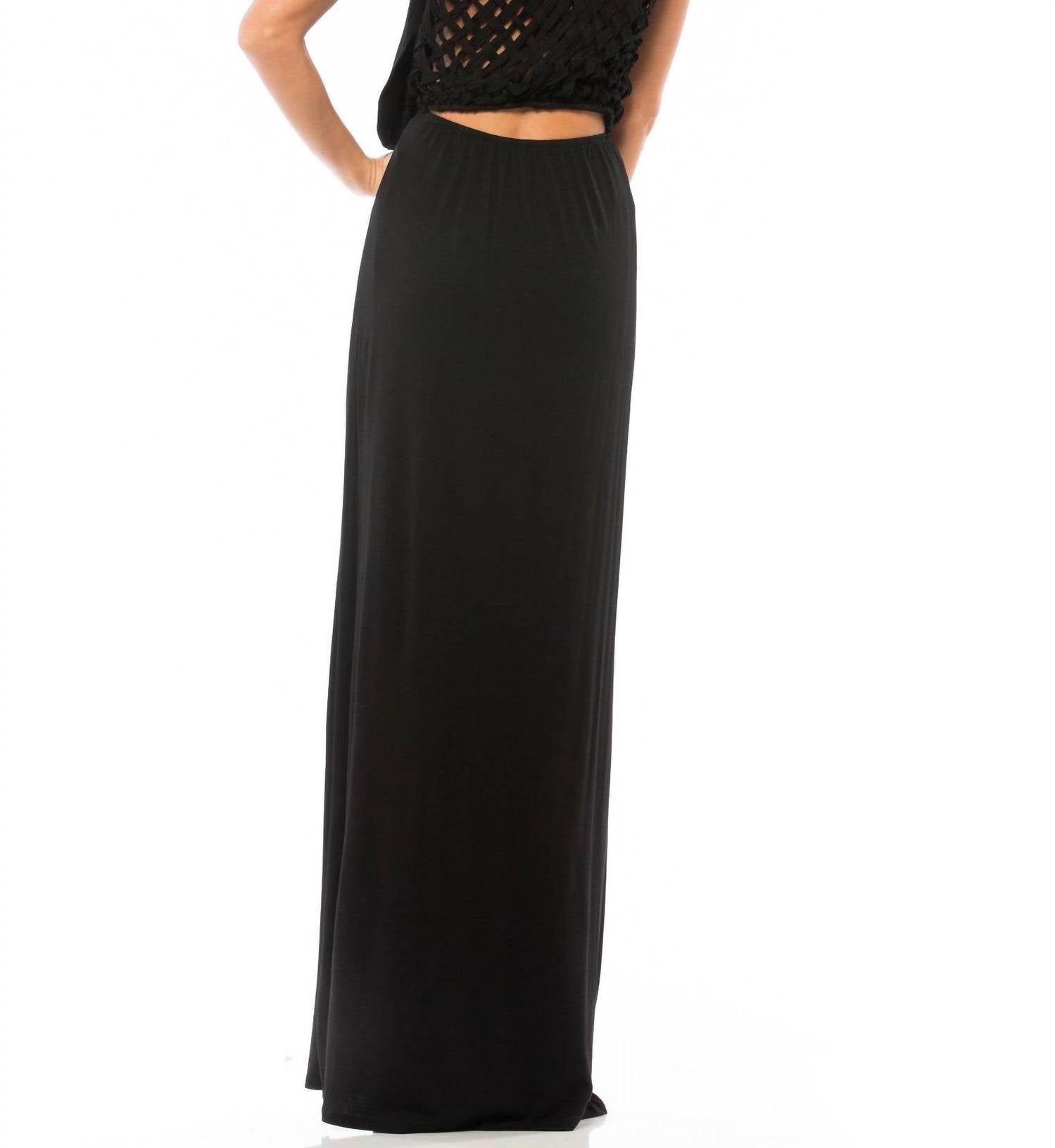 Do+Be - Basket Weave Back Maxi Dress