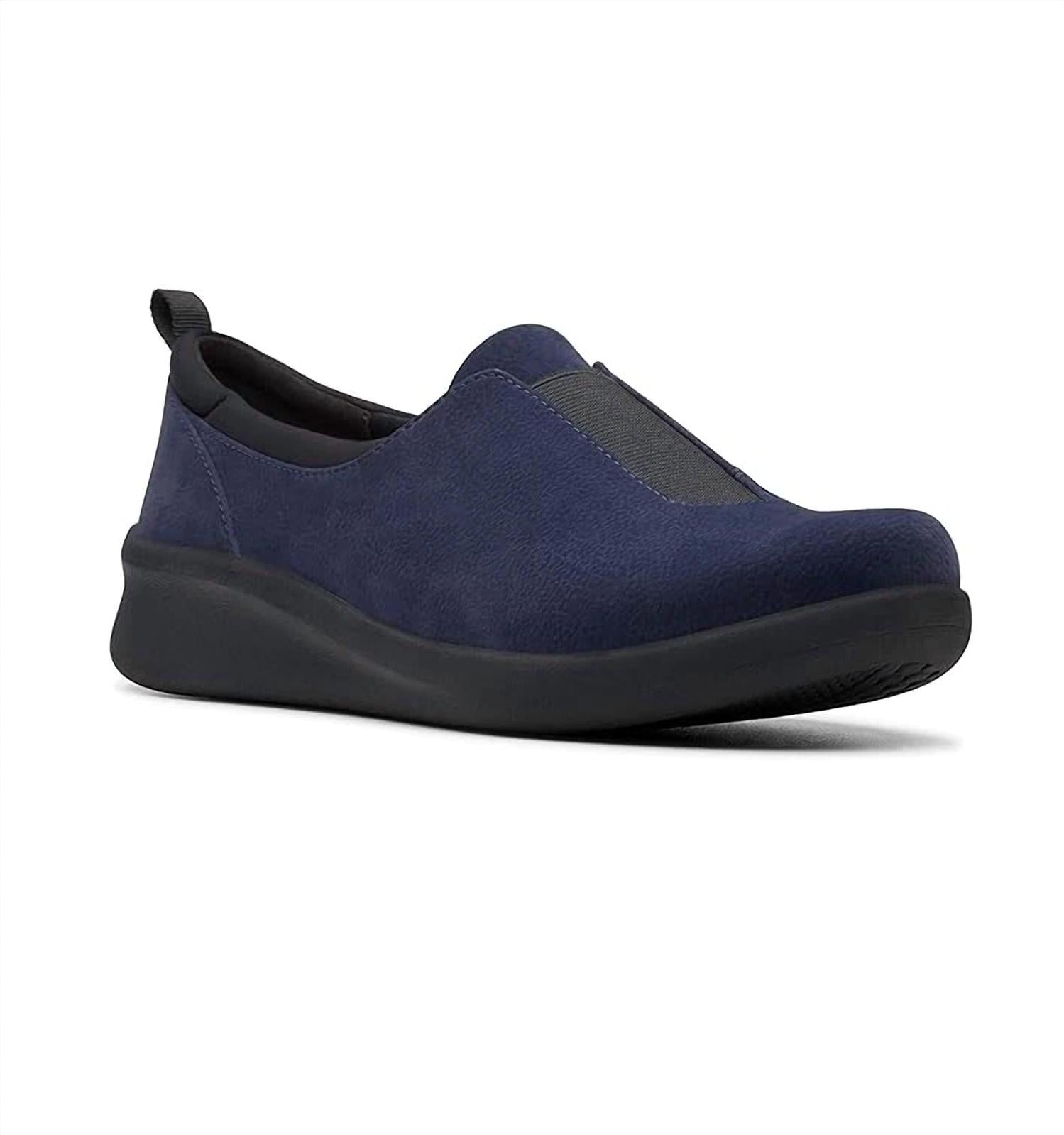 Clarks Women's Sillian 2.0 Walk Loafer in navy - women's flats