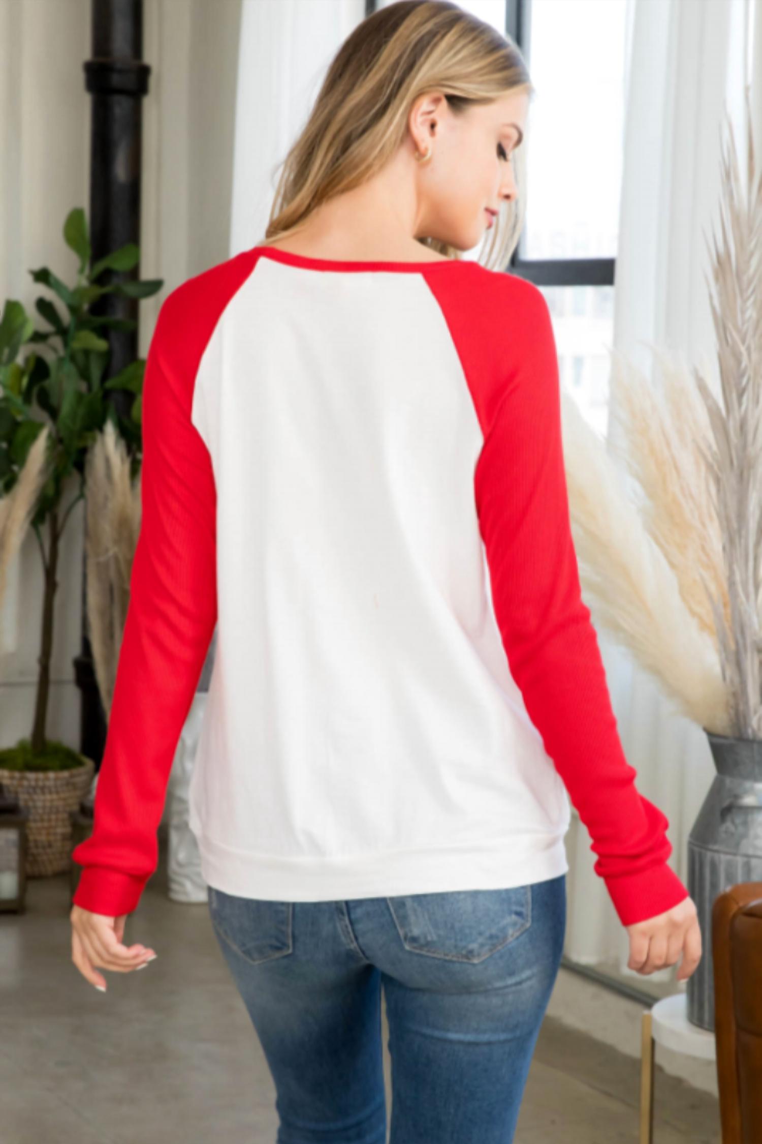 Perfect Peach - "be Mine" Long Sleeve Tee