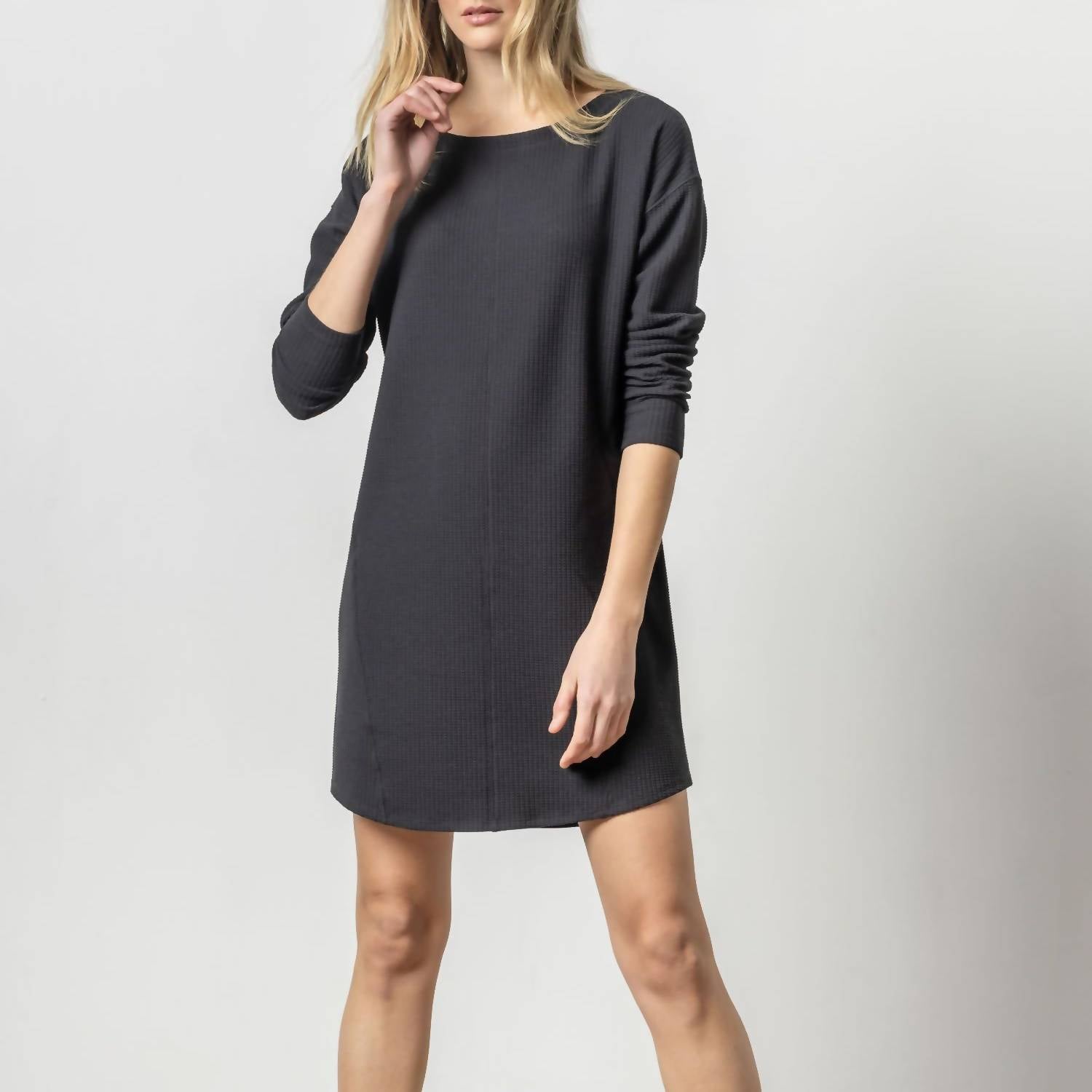 Lilla P - Seamed Boatneck Dress