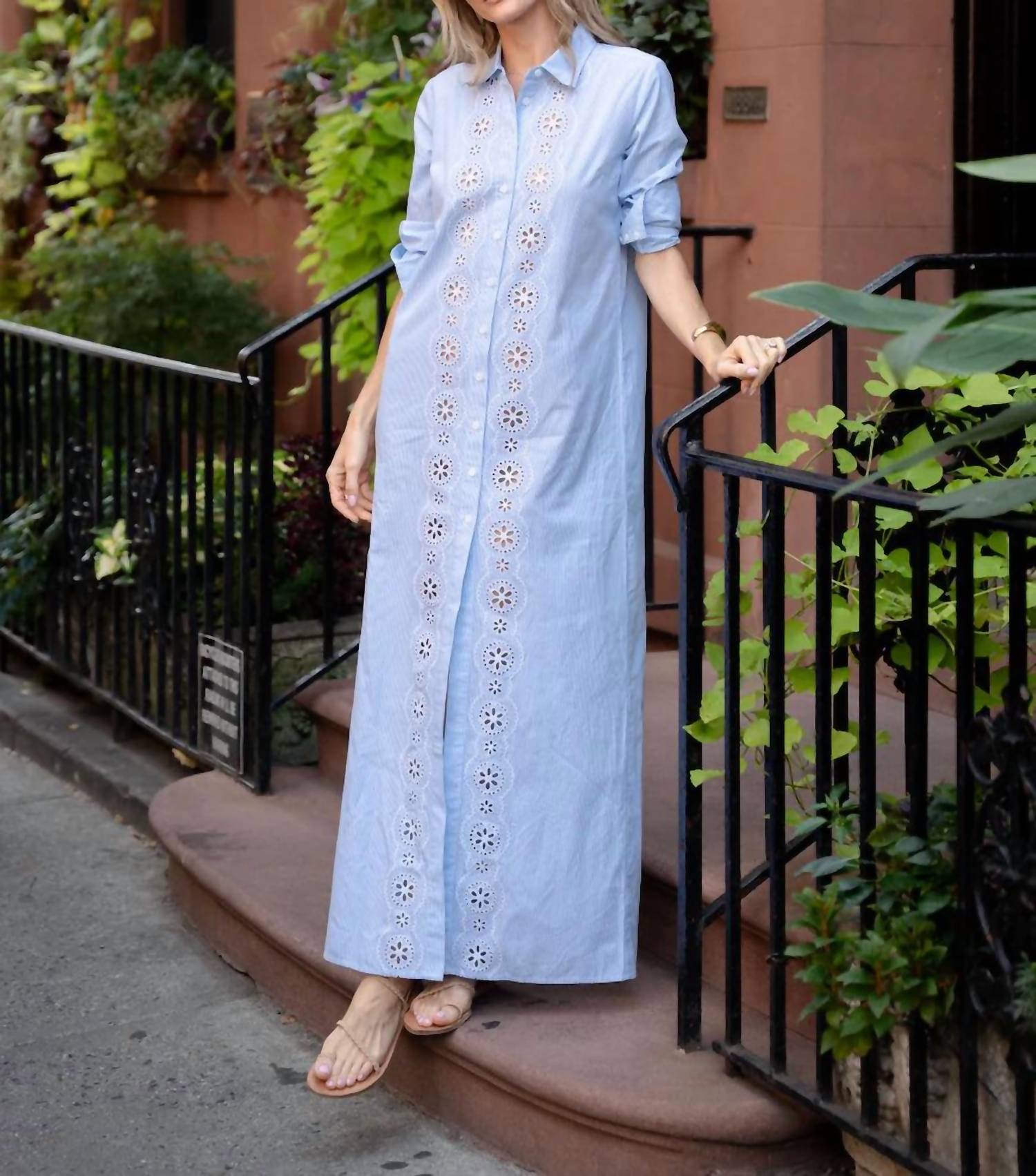 Sail To Sable - Maxi Shirt Dress