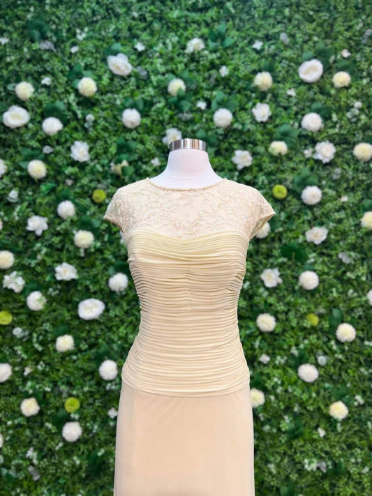 Montage By Mon Cheri - Women's Column Glittering Accents Gown