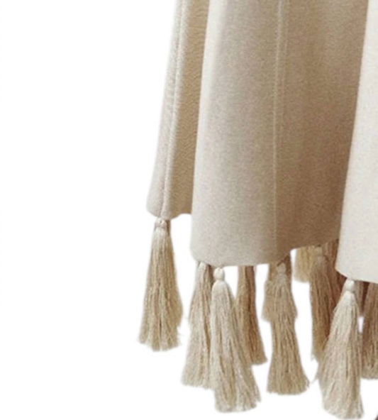Attersee - Silk Tassel Midi Skirt