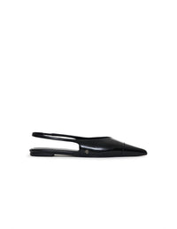ANINE BING Women's Cowhide Ankle Strap Flats in black - women's sandal - detail view