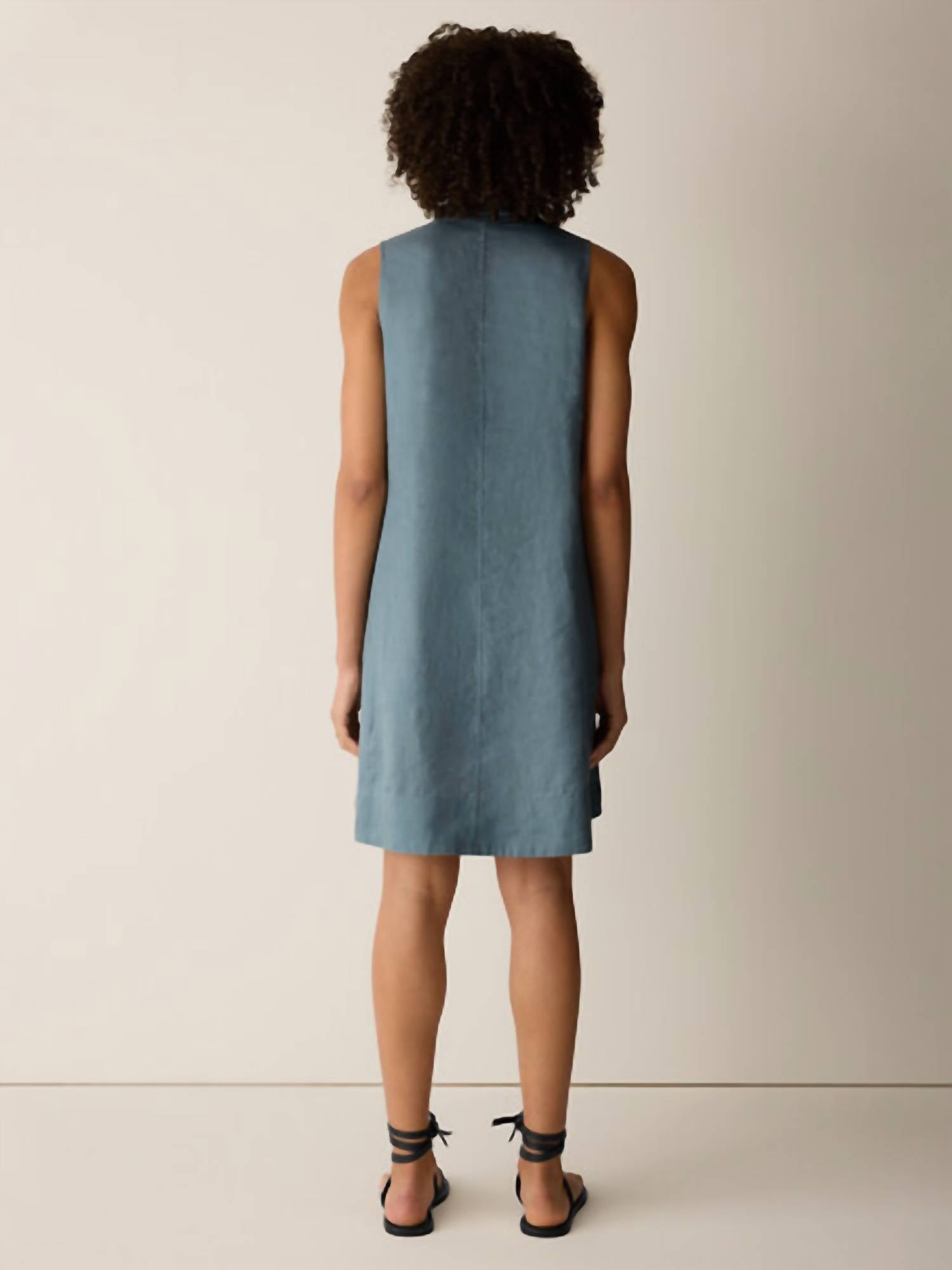 Eileen Fisher - SPLIT COLLAR DRESS