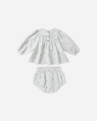 Quincy Mae Girls' Mia Top And Bloomer Set in twinkle - item - detail view