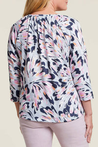 Tribal - Three Quarter Sleeve Peasant Top