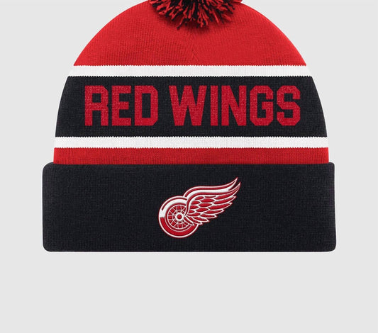 Starter - Unisex Detroit Red Wings Pom Beanie