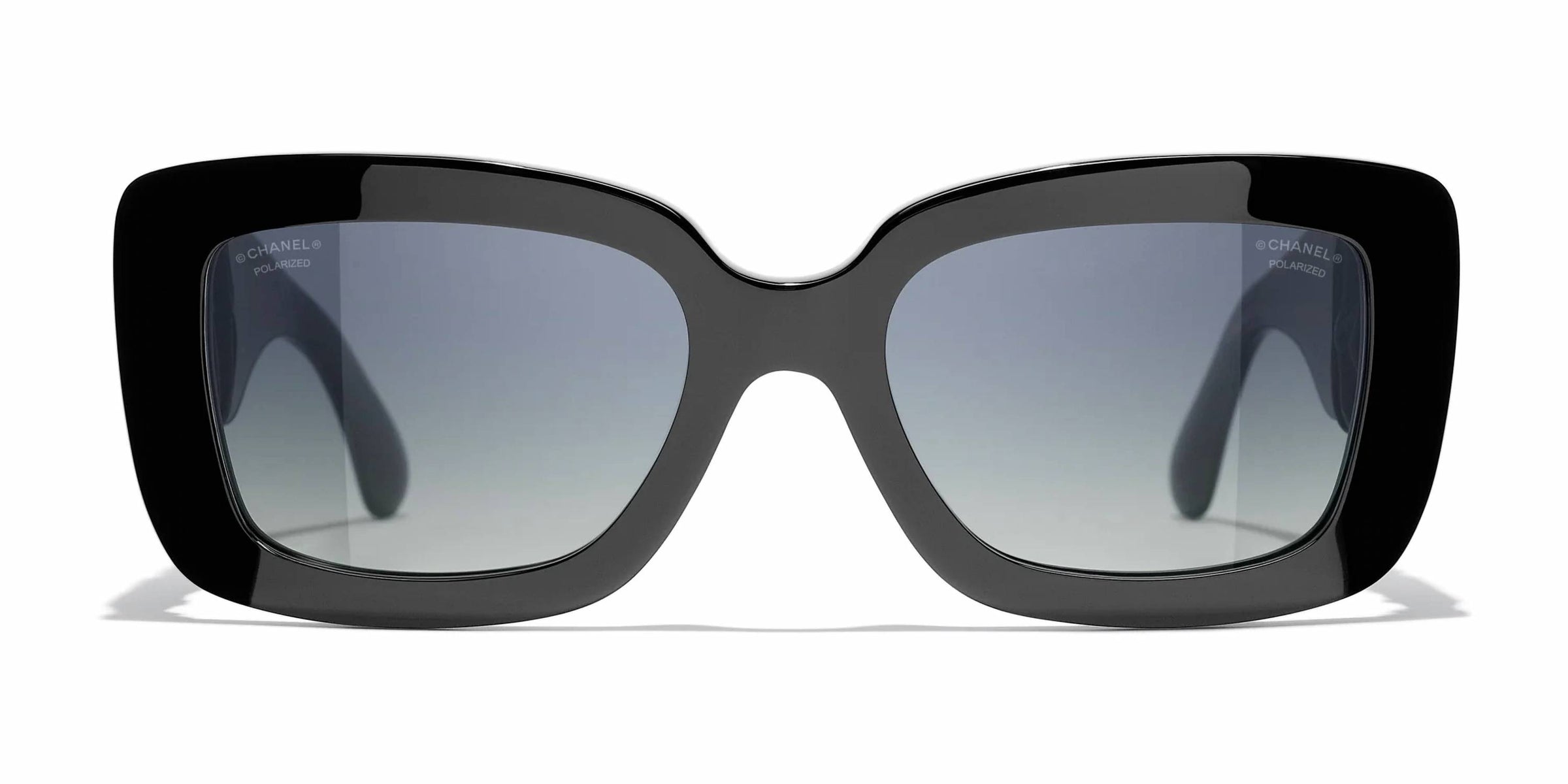 Chanel - Acetate Calfskin Square Polarized Sunglasses 5473qa - C501s8