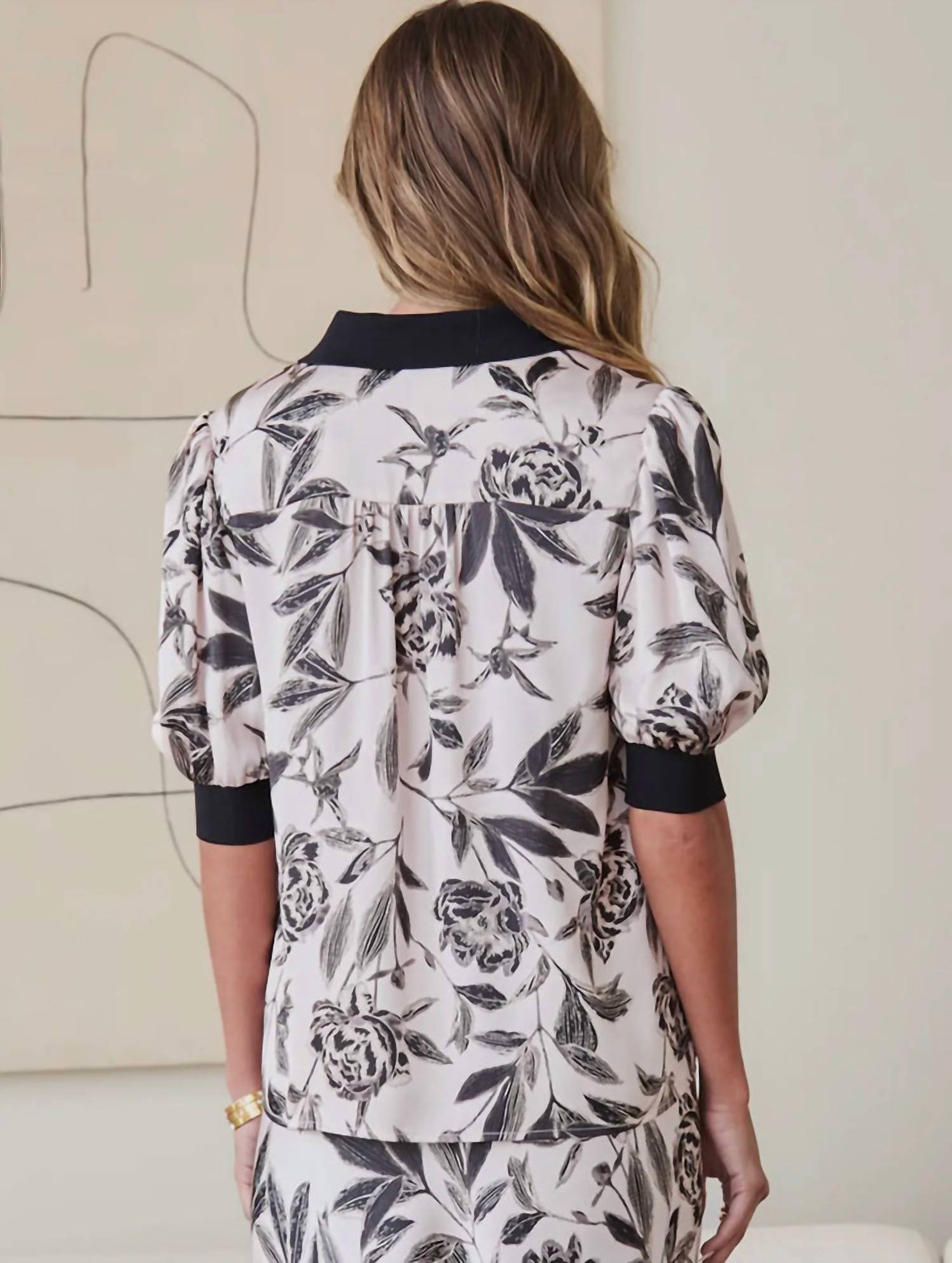 Current Air - Lorena Floral Top