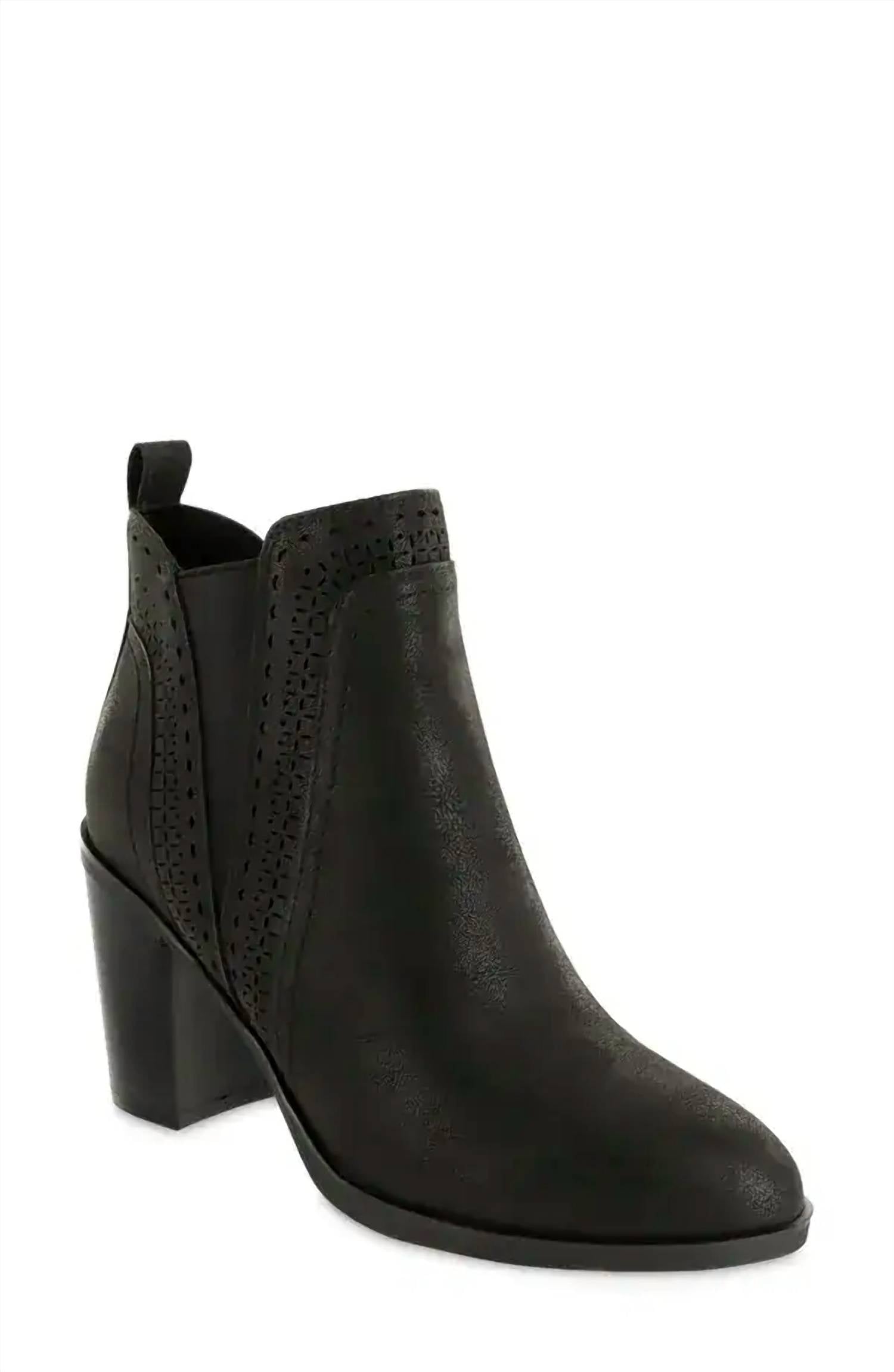 MIA Women's Lorenza Heeled Booties in black - women's shoe