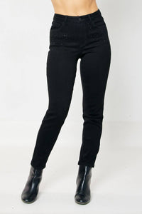 Judy Blue - High Waist Rhinestone Embellished Slim Fit Jeans