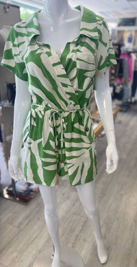 Kld. Signature - Women's Collared Short Sleeve Romper