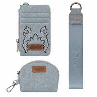 Wrangler - Women's Embroidered Dual Pouch Wristlet
