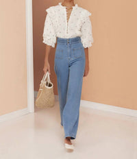 Magali Pascal - Florence Woven Cotton Blouse