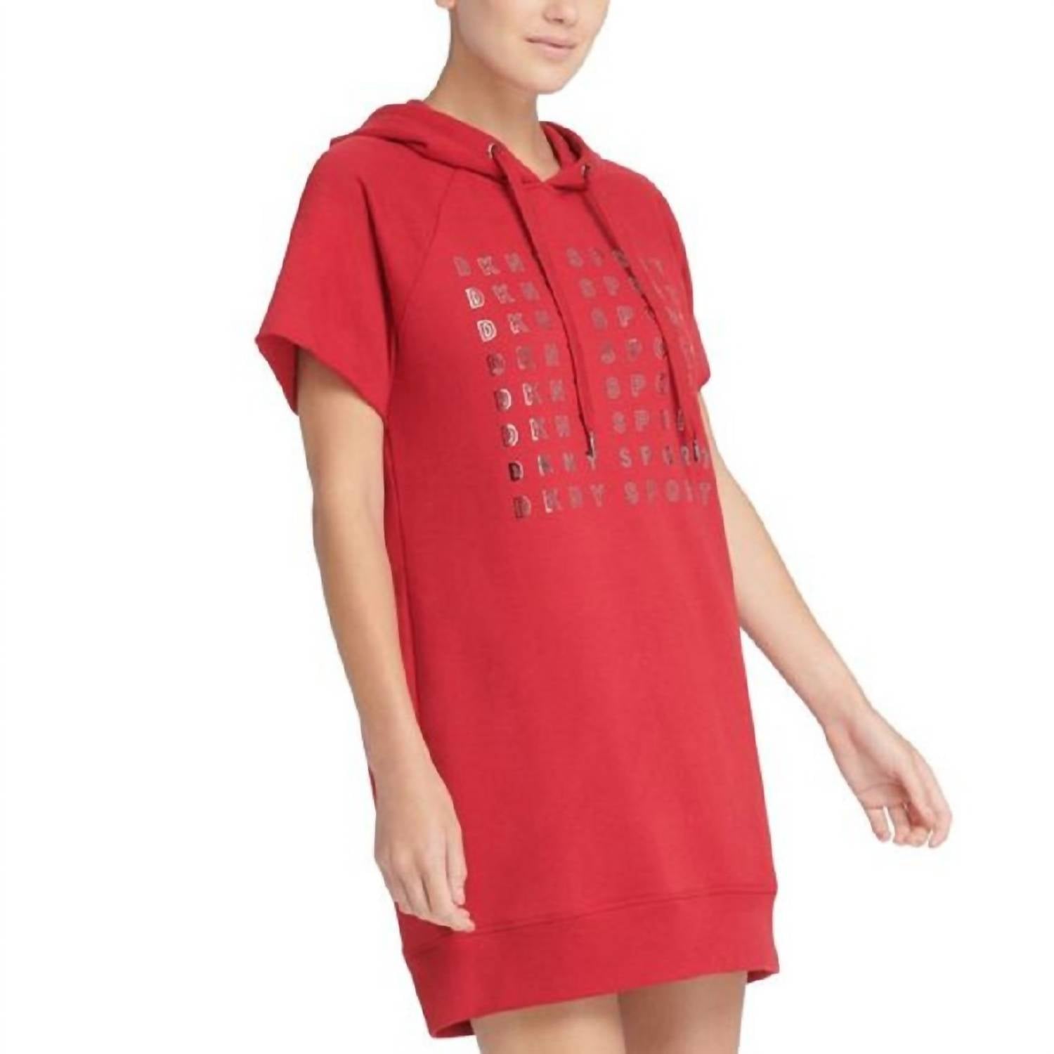 Dkny - DKNY Womens Sport Metallic Logo Sneaker Fitness Fleece Dress