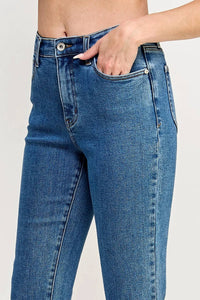 Special A - Tummy Control Flare Jeans With Ruffle Hem