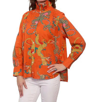 Dizzy-Lizzie - Sun Valley Oversized Shirt with Ruffled collar