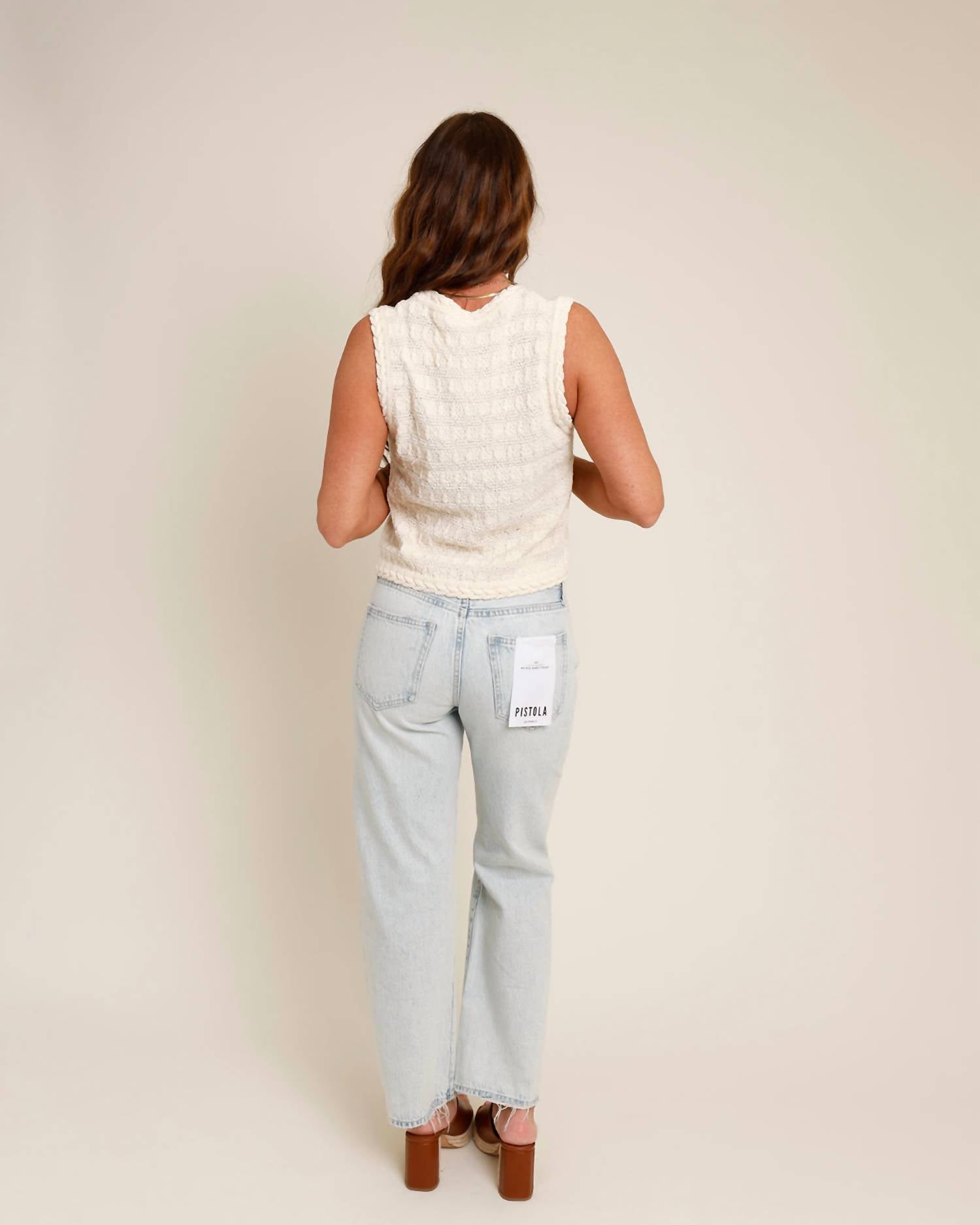 Pistola - Lexi Mid Rise Bowed Straight Jean