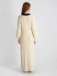 French Connection - Mozart Contrast Texture Knit Maxi Dress