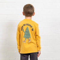 Tiny Whales - Kid's Keep On Long Sleeve Tee
