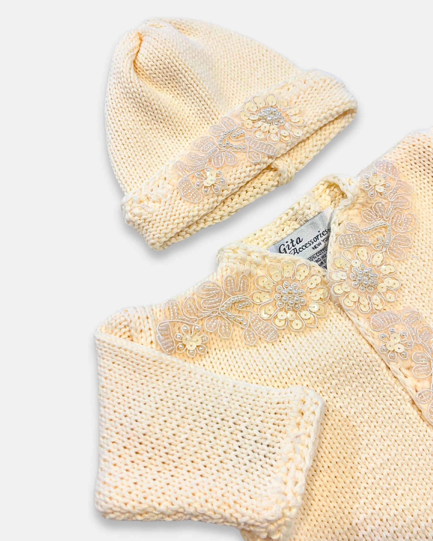 Gita - Girl's 2pc Sequence Sweater With Hat