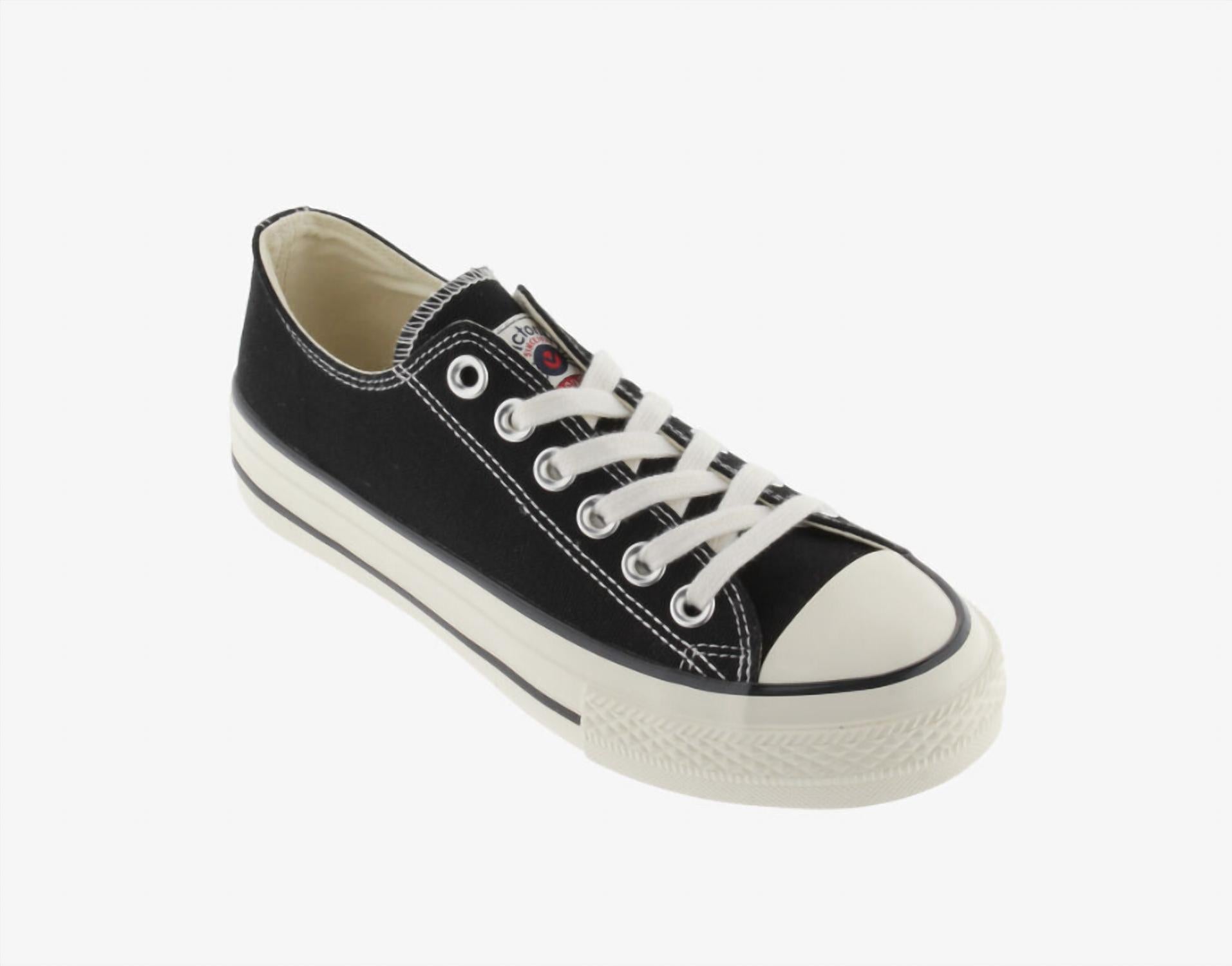 VICTORIA Women's Tribu Brillo Canvas Sneakers in negro - women's sneaker - alternate view
