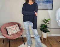 Kancan - Rosa Floral Print Flares Jean