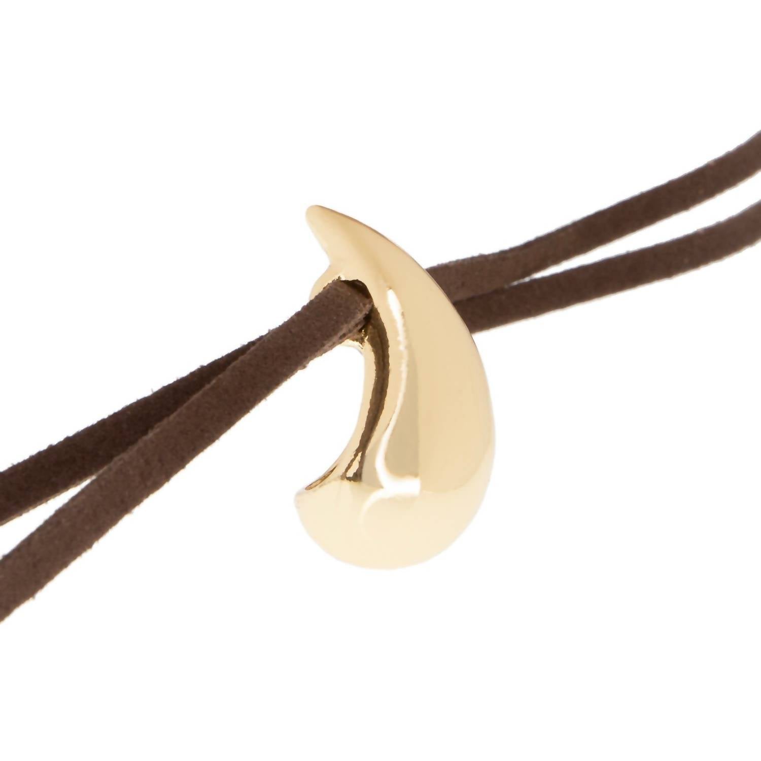 Marlyn Schiff - Suede Drift Pendant Necklace