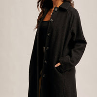 Hem & Thread - Teddy Textured Button Down Coat