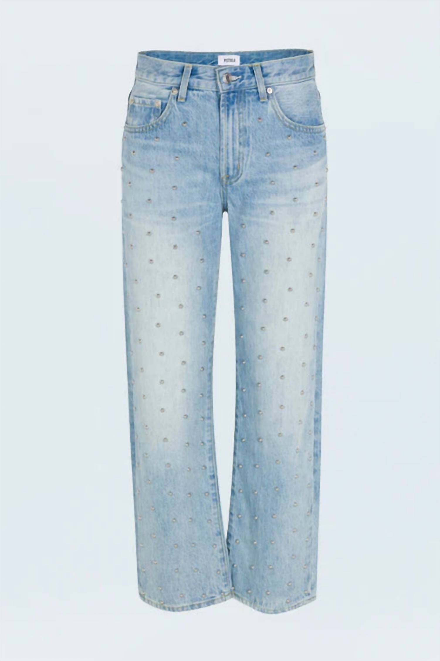 PISTOLA Lexi Mid Rise Bowed Straight Jean in aries 1 - women's jeans - view 4